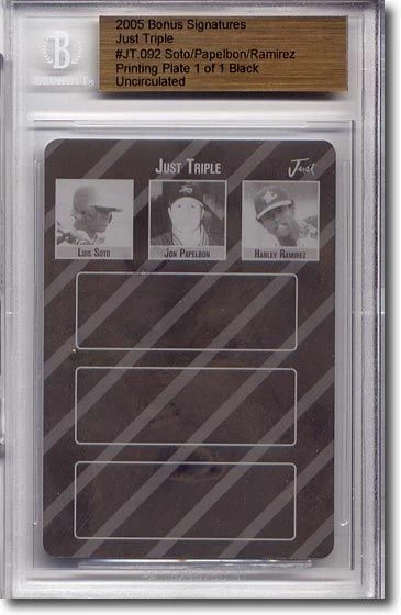 Luis Soto * Jon Papelbon * HANLEY RAMIREZ Rookie Printing Press Plate BGS 1/1 - Image 1 of 1