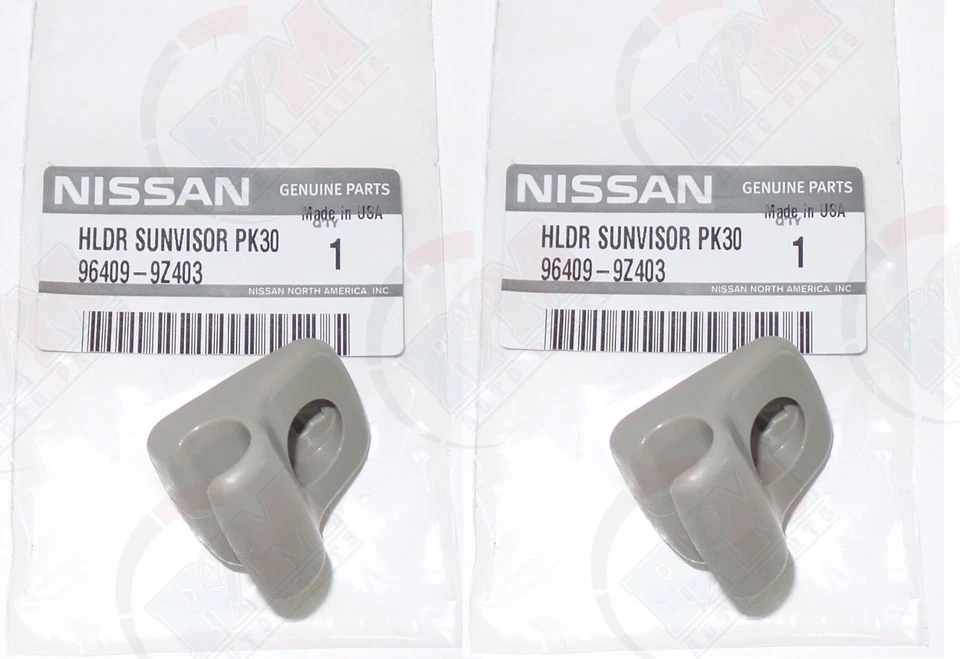 2001-2004 for Nissan Frontier or Xterra Driver or Passenger SUN VISOR CLIP 2PACK Foto 1 de 1