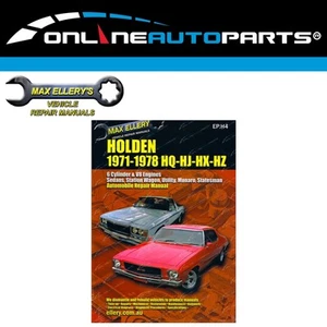 New Workshop Repair Manual for Holden Kingswood HQ HJ HX HZ 6cyl V8 Monaro Book - Picture 1 of 1