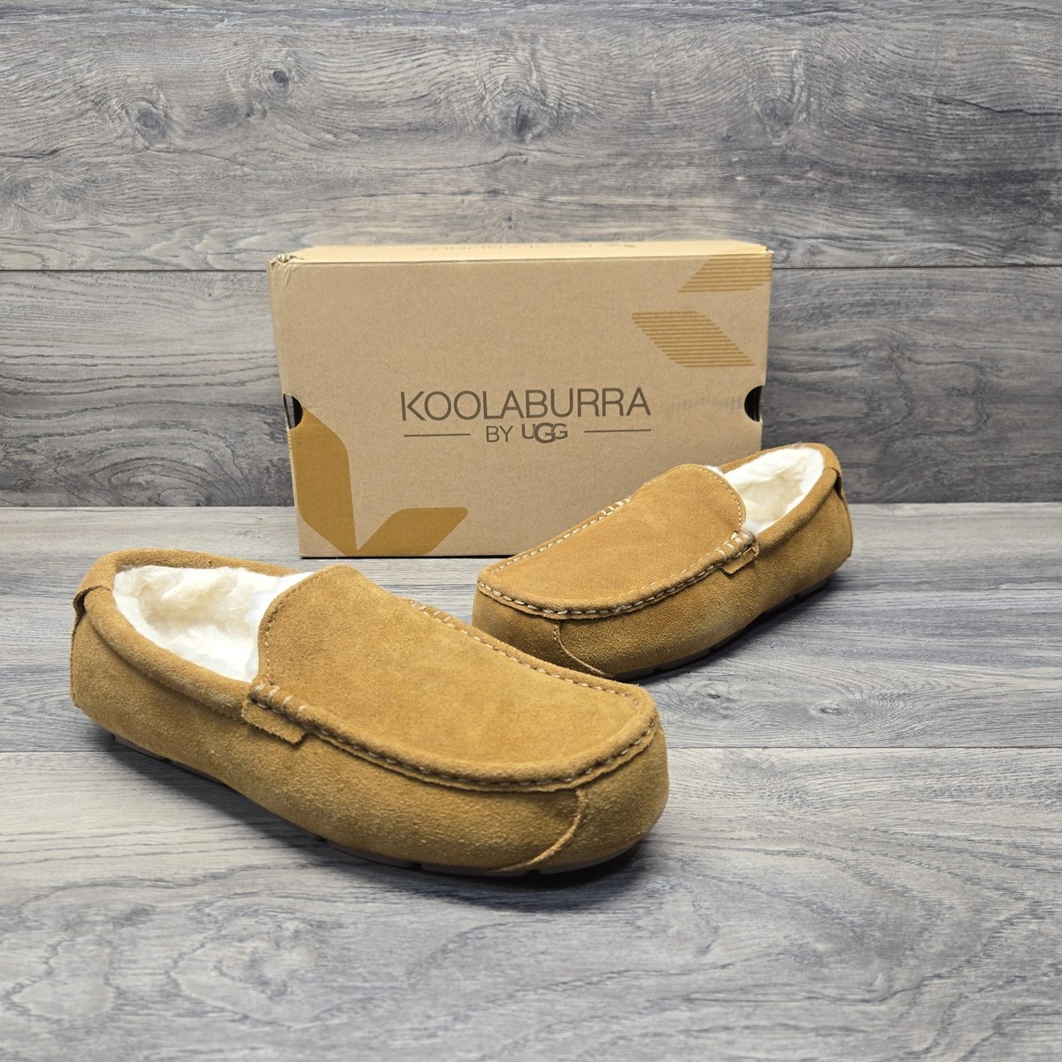 NEW Koolaburra by UGG Tipton Suede Slip On Moccasin Men’s Size 10M Chestnut Koolaburra by UGG - Brandclub - Koolaburra by UGG Men main image 3