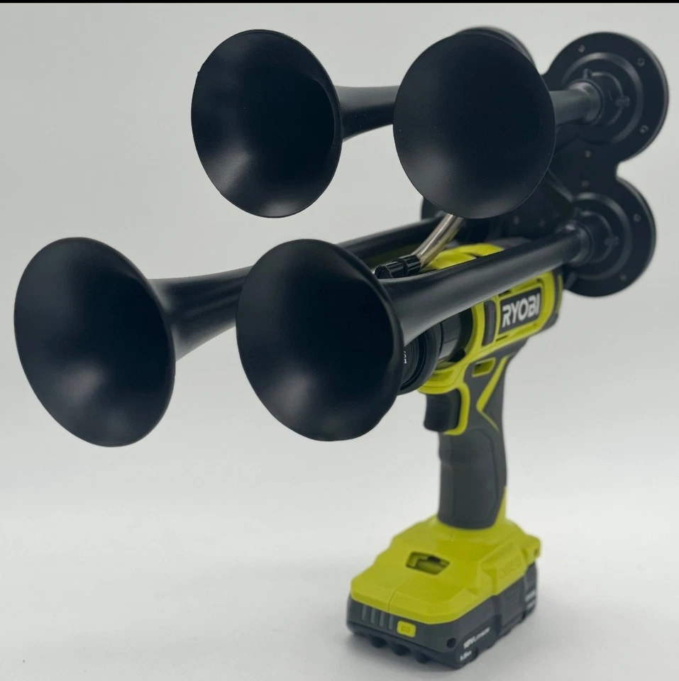 Buzina de trem de ar acionada por compressor Ryobi 18v - Imagem 1 de 1