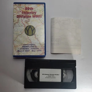 89th Infantry Division WWII Rhineland Central Europe Mar 1945-May 1945 VHS tape - Imagen 1 de 9
