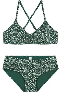 Shiwi Girls Swimsuit TUVALU SCOOP Bikini Set, Green, 128 - Picture 1 of 6