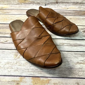 Seychellen Damen braun geflochtenes Leder Survival Pantolette Schuhe 7,5 Boho - Bild 1 von 8