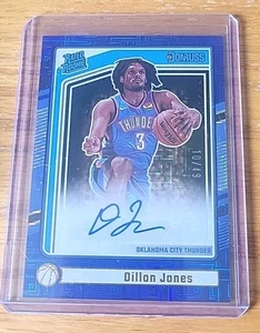 Dillon Jones 2024-25 Panini Donruss /49 Auto Blue Choice Mojo Rated Rookie #268 - Picture 1 of 1