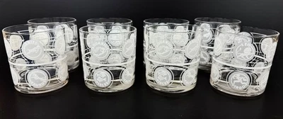 8 óculos antigos vintage MCM meados do século astrologia moderna pedras do zodíaco - Imagem 1 de 2