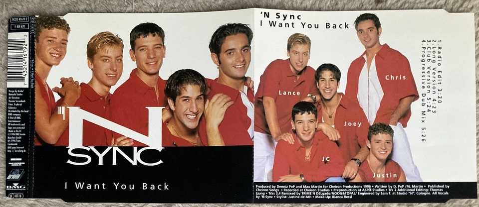 N-Sync - I Want You Back  /  Maxi CD - Bild 1 von 1