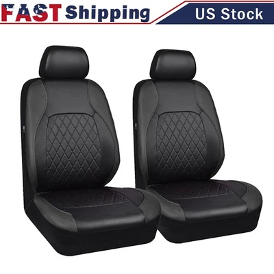 For Mercedes-Benz Car Seat Covers PU Leather Full Set Cushion Pad 2 Front Seats Foto 1 de 4