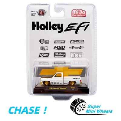 CHASE ！M2 Machines 1:64 1978 Chevrolet Silverado Holley Custom – White - Image 1 of 2