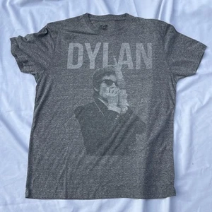 Bob Dylan T-Shirt REVOLUTION45 Grey Size Large Mens Used Faded Worn - Picture 1 of 5