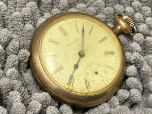 old pocket watch WALTHAM No 18 7 jewels c 1898 18s - Picture 1 of 6