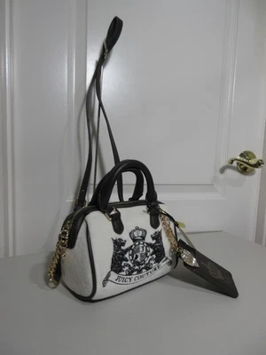 NEW JUICY COUTURE CLASSIC SCOTTIE DOGS MINI SATCHEL/SHOULDER BAG   CRYSTAL - Image 1 of 4