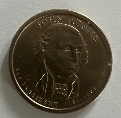 John Adam’s 2nd President United States Of America 2007 $1 Coin 1792-1801 In god - Image 1 of 4