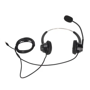 Telephone Headset Noise Reduction 3.5Mm Straight Head Customer Service Hea ND - Zdjęcie 1 z 12