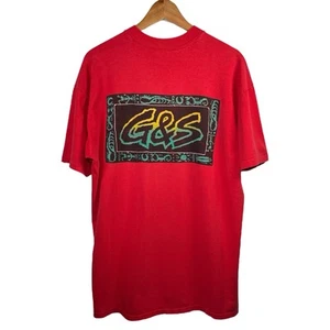 Gordon and Smith True Vintage XL T-Shirt Skate Surf 80s Single Stitch USA Red - Picture 1 of 14