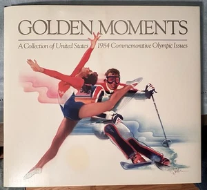 GOLDEN MOMENTS - A COLLECTION OF US 1984 COMMEMORATIVE OLYMPIC ISSUES NEW MNH - Picture 1 of 7