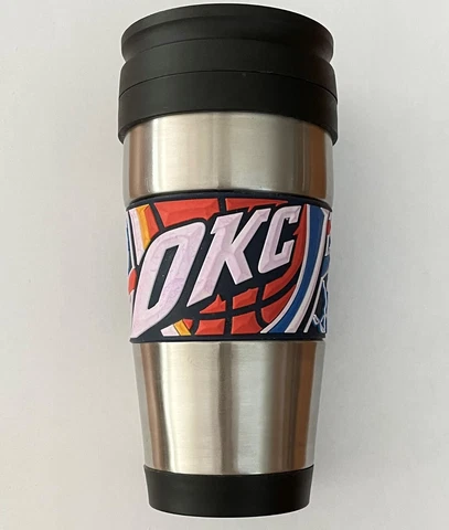 NBA Oklahoma City Thunder Stainless Steel Travel Coffee Cup Tumbler 16 oz 2nd Cover