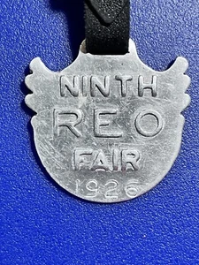 vintage antique pocket watch fob NINTH REO Car fair- “1926”-Very Rare-Aluminum - Picture 1 of 4