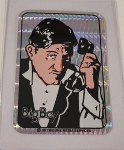 DICK TRACY Big Boy 1990 PRISMATIC Prism VENDING MACHINE STICKER CARD Kodak Back - Bild 1 von 3
