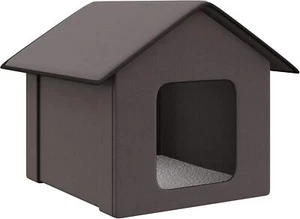 Outdoor/Indoor Heated Cat Houses Portable Waterproof Insulated Kitty Shelter - Picture 1 of 9