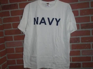 US NAVY MENS LOGO TSHIRT ADULT LARGE - Picture 1 of 2