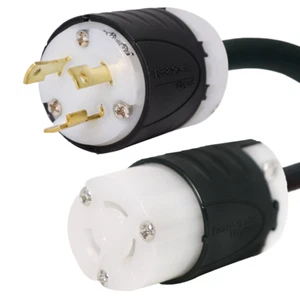 Adattatore spina NEMA L6-30P a L6-15R, 1 ft, 15A/250V 14 AWG - scatola di ferro # IBX-6004 - Foto 1 di 1