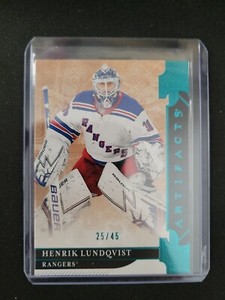 2019-20 Upper Deck Artifacts - Stars Aqua #130 Henrik Lundqvist /45