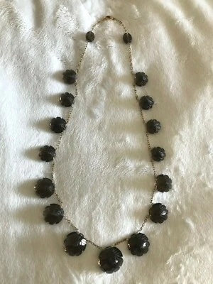 Smokey Topaz Brown Quartz On 14K Gold Filled Chain Necklace - Image 1 of 4