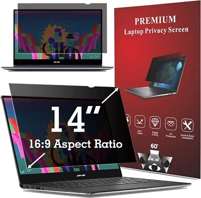 14 Inch Privacy Screen Filter for Laptop 16:9 Widescreen Monitor Privacy Shield - Image 1 of 4