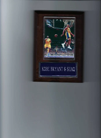 KOBE BRYANT & SHAQUILLE O'NEAL PLAQUE LOS ANGELES LAKERS LA  BASKETBALL NBA SHAQ Cover