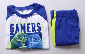 The Children's Place Boys 2-Piece Gamer Pajama Set AP2 Edge Blue Small (5-6) - Picture 1 of 8
