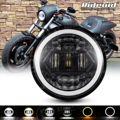 5.75" 5 3/4 in LED Headlight DRL For Harley-Davidson Night Rod Special VRSCDX - Изображение 1 из 4