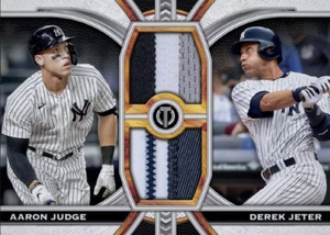 2023 Topps Tribute Double Relic Patch AARON JUDGE & DEREK JETER Digital - Picture 1 of 1