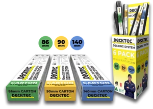 Sistema de diseño y espaciado de tablero de cubierta Decktec 86 mm 90 mm 140 mm - paquete de 24 longitudes - Imagen 1 de 8