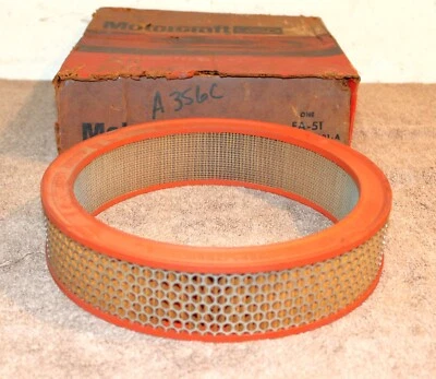 Ford Mustang Fairlane Ranchero Falcon 1967-1969 NOS 200 FILTRO FILTRO FILTRO DE AIRE 1V Foto 1 de 4