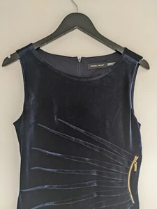 Women's Midi Dress UK 8 Navy Polyester Spandex Bodycon Ivanka Trump Dress - Picture 1 of 12