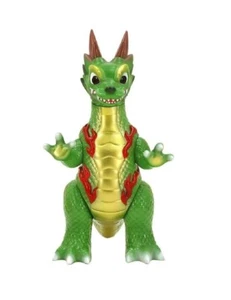 Modellino giocattolo KONATSUYA Daioh Ryudora drago oro verde vinile originale Sofubi - Foto 1 di 3