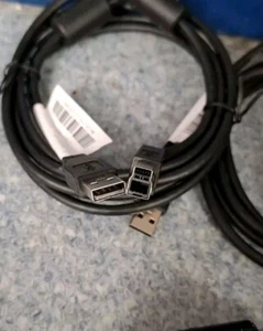 Job Lot X10 HP USB 3.0 A - USB 3.0 B Male 1.8M CABLES BLACK #935544 - Picture 1 of 2