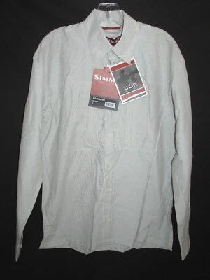 Camisa SIMMS Riffle Rayas Cor3 UPF+ Poli Algodón Pesca con Mosca Para Hombre S (SIM14) Foto 1 de 4
