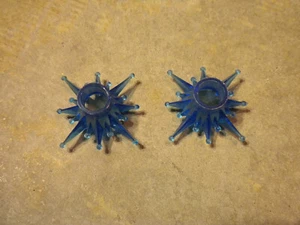 VINTAGE 2 Blue Xmas - Christmas Lights Star Design Plastic Bulb Surround Housing - Picture 1 of 6