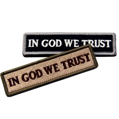 Embroidered Hook&Loop patches Badge Appliques transfers Tactical GOD Patch - Image 1 of 3