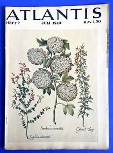 Revue Historique ATLANTIS 1943 N° 7 Images De Fleurs - Picture 1 of 5