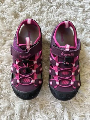 Kamik Unisex-Child Crab Sandal, Plum, 4 M US Big Kid - Image 1 of 4