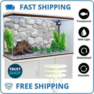 Фон аквариума из белого камня 30x18 дюймов фон для аквариума с рыбками скалистый полиэстер - Изображение 1 из 4