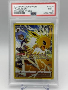 Jolteon TG04/TG30 Swsh09: Brilliant Stars Trainer Gallery Holo PSA 9 - Picture 1 of 2