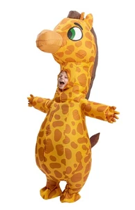 Child Halloween Inflatable Costumes Unisex Kids Funny Giraffe Full Body Infla... - Picture 1 of 7