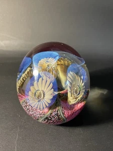 Eickholt Studio Art Glass Signed Beautiful Anemone 2005 Paperweight - Picture 1 of 16