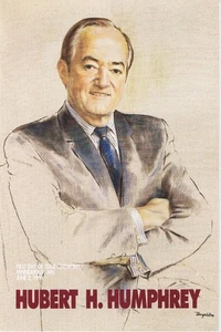 #2189 First Day Ceremony Program 52c Hubert H. Humphrey Stamp - Picture 1 of 2