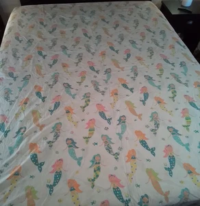 Garnet Hill Kinder Twin Bettbezug Meerjungfrau Ozean Meer Leben 100% Baumwolle Bettwäsche - Bild 1 von 14