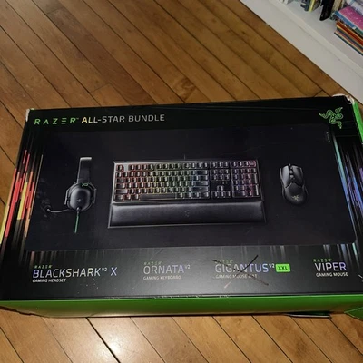 RAZER ALL-STAR GAMING BUNDLE  VIPER Mouse And Ornata V2 With Arm Rest no headset - Image 1 of 4